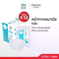 ราคา พร้อมส่งจากไทย Snake Brand N95 Mask หน้ากากอนามัย ตรางู ป้องกันฝุ่นพิษ PM 2.5 เอ็น 95 แพ็ค 12 ชิ้น/1กล่อง รุ่นมีวาล์ว (Rescue Guard, N95 Mask) (1732326647616079604)