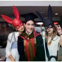 ราคา ร้านไทย หน้ากากแฟนซี หน้ากากปาร์ตี้ หน้ากาก ปีใหม่ หูกระต่าย สีดำ สีแดง สีขาว mask ฮาโลวีน party (1732295137845675182)