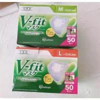 ราคา vfit Mask 50 ชิ้น แมสหน้าเรียว แมส 3D หนา 3 ชั้น size M L (1732367302368003624)