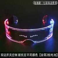 ราคา Cross-mirror LED สีสันสดใสแว่นตาปาร์ตี้แว่นตาเทคโนโลยีบาร์ led เทศกาลดนตรี punk แว่นตาบาร์เชียร์ สินค้าแนะนำ (1731804401541089103)