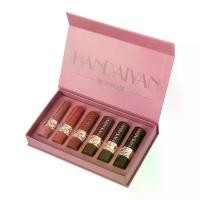 ราคา ชุดลิปสติกเนื้อแมท 6 ชิ้น HANDAIYAN สไตล์ยุโรปและอเมริกา ติดทนนาน กันน้ำ ทาง่าย ชุดลิปสติกและลิปบาล์ม พาเลตตา odbo ลิป สมูทโตะ เลิฟ โพชั่น บลัช ลากลาส เลิฟเวอร์ ไก่ ทอด mer rez c (1732073235133466269)