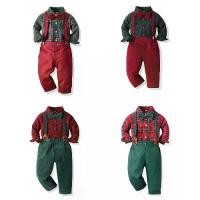 ราคา ชุดเสื้อเชิ้ตแขนยาวลายสก๊อตสำหรับเด็ก ธีมคริสต์มาสและวันคริสต์มาส Eve รวมเอี๊ยมกางเกง ชุดสองชิ้น ทำจากผ้าฝ้ายแท้ เหมาะสำหรับเด็กชายอายุ 3-8 ปี ชุด อาชีพ baby three คอลเลคชั่น ช (1731483715394702124)