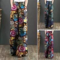 ราคา กางเกงขายาวพิมพ์ลายชาติพันธุ์ผ้าฝ้าย Esolo ZANZEA สำหรับผู้หญิง สไตล์เรโทร ขากว้าง ทรงหลวม กางเกงขายาว มั ตก ิ เลา คาร์โก้ กางเกง jorts bloomers กางเกง นีออน ผู้ ชาย กางเ (1732072669944580304)