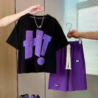 ราคา ชุดเสื้อผ้าหน้าร้อนสำหรับเด็กชายและเด็กหญิง เสื้อยืดผ้าฝ้ายแท้ แขนสั้นและกางเกงขาสั้น เหมาะสำหรับเด็กโต สไตล์โดปามีน ชุดมีสไตล์ ATK ชุดฮิปฮอปเด็กผู้ชาย เสื้อผ้าเด็กโต10–12ปี ผู้ช (1731245847469065348)