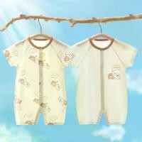 ราคา เสื้อผ้าเด็กแรกเกิด แขนสั้น Onesies สไตล์บางฤดูร้อน สำหรับเด็กชายและเด็กหญิง ชุดรอมเปอร์ ชุดปีนเขา ชุดนอนไม่มีกระดูก beige baby outfit ชุด แมนยู เด็ก แรก เกิด (1732106607784790611)