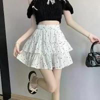 ราคา กระโปรงเค้กพอง ลายจุด สำหรับผู้หญิง เอวสูง ทรงเอ กระโปรงพลีท เหมาะสำหรับตัวเลขเล็ก ฤดูร้อนใหม่ 2025 เสื้อ นักเรียน ปาณิธาร ชุด นักศึกษา วลัย ลักษณ์ linen outfit (1731314513700816782)