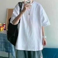 ราคา เสื้อชั้นฐาน ครึ่งแขน ฤดูร้อน ทรงหลวม สีขาว สีพื้น แขนสั้น สำหรับผู้ชาย เสื้อ ยืด kwarrayshirt เสื้อ เกราะ Man Clothing เสื้อ ยืด เสื้อ คลุม เสื้อ ยืด north face top အ เสื (1731422271371578107)