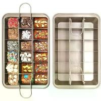 ราคา ถาดอบขนม 18 ช่อง ชุดถาดอบบราวนี่ ถาดอบบราวนี่ Brownie pan set ช่วยให้การทำบราวนี่เป็นเรื่องง่าย C44 (1732245333897807071)