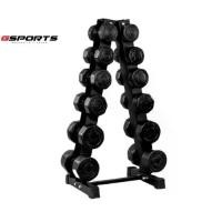 ราคา GSports ชั้นวางพร้อมดัมเบล 72kg น้ำหนัก 3 4 5 6 8 10 รวม6คู่ สีดำ Dumbbell Set with 6-Pair A-Shaped Rack (1731801221999200602)