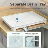 ราคา hotการประกันคุณภาพ import Kitchen Sink Dish Drying Rack Auto Drain Tray Storage Organizer Stain COD (1731439142306547363)
