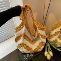 ราคา กระเป๋าความจุขนาดใหญ่, สไตล์ชายหาด, เส้นด้าย, แฟชั่นลำลอง, ถักและทอ, กระเป๋าสะพายไหล่, กระเป๋าโท้ท ตะกร้า ใส่ สังฆทาน refrigerator storage rack ถุง ไก่ หยอง refrigerator s (1732111006461953715)