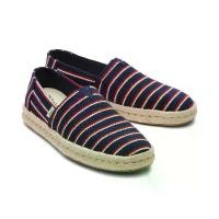 ราคา TOMS รองเท้าลำลองผู้ชาย สลิปออน รุ่น Alpargata Rope sole 2.0 Navy Woven Stripes (CC) รองเท้าลิขสิทธิ์แท้ (1729974223823407371)