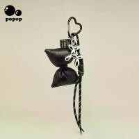 ราคา Marhimrli Niche Fashion Sponge Big Bow Braided Rope Mix Match Keychain String miu Tie Bag Pendant (1732229282382382303)