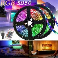 ราคา 5050RGB LED Strip รีโมทคอนโทรล APP Control, IP20 Outdoor Waterproof Strip, DIY Design Flex LED Rope Light, Multi Mode Synchronous Bedroom Music, อุปกรณ์เกม, ตกแต่งห้อง, จัดส่งในกรุงเทพฯ (1732246323321
