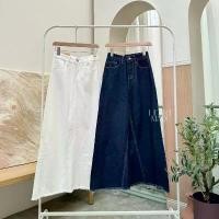 ราคา (A08) Heartmade - Huus Denim Skirt (สินค้าพร้อมส่ง) กระโปรงยีนส์ทรงเอ เอวขอบ กระดุมซิปหน้า (ผ่า/ไม่ผ่า) คลังสินค้า (1731861348035167693)