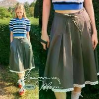 ราคา FLAT2112 FF0871 : LAUREN MOON MIDI SKIRT กระโปรงยาว กระโปรงแต่งระบาย ชุดทำงาน (1732091229864954425)
