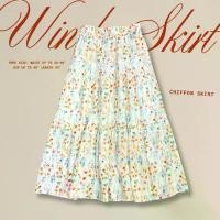 ราคา Windy Skirt กระโปรงชีฟองลายดอกไม้ให้ลุคสาวเกาหลี Miladi (1732148167190873975)