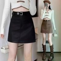 ราคา กระโปรงสั้น สไตล์เกาหลี เอวสูง ทรงสลิมฟิต ดีไซน์เอนกประสงค์ ดีไซน์สีน้ำตาลเฉพาะ วัสดุ PU มาใหม่ skirt dot polka black skirts กระโปรง เหยียบ เมฆ กระโปรงยีนส์ กางเกง สี สนิม (1731971560670070945)
