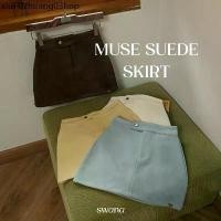 ราคา ❦“ Muse suede skirt “ XS-XL กระโปรงสั้น หนังกลับ - Swana.ss✪ (1731589481415542161)