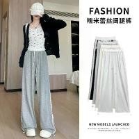 ราคา กางเกงขากว้าง ลูกไม้สีขาว สำหรับผู้หญิง เหมาะสำหรับฤดูใบไม้ผลิและฤดูใบไม้ร่วง เอวสูง ทรงหลวม เอฟเฟกต์พาด สลิมมิ่ง ไซส์เล็ก ลำลอง ความยาวพื้น ใส่ได้สองแบบ กางเกงวอร์ม karina aespa skirt (17315252287725