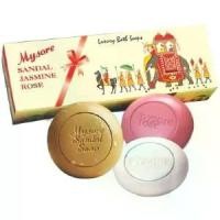 ราคา Mysore Sandal, Jasmine And Rose Soap, 450g (Pack Of 3) (1731854074041304080)