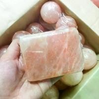 ราคา เก็บเงินปลายทาง. สบู่หินเกลือ สบู่เกลือหิมาลายัน เกลือชมพู สคับขัดผิว สบู่ Pink Himalayan Salt Soap (1732249738747348941)