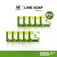 ราคา [สบู่มะนาววิ้งไวท์] Lime Soap winkwhite ขนาด 80 กรัม (เซ็ท 10 ก้อน 550.-) สารสกัดจาก น้ำนม Milk Honey Cleansing ผิวกาย (1730829189229546158)