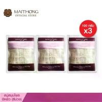 ราคา สบู่ไหมทอง Maithong Soap สบู่ขัดผิวขาว (100g.) สีม่วง (เเพ็ค3) (1730982832121023445)
