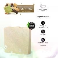 ราคา Soap Opera Kaffir Lime, Sea Salt and Gigner Soap Refreshing Handmade Bar Soap (1730728859476593658)