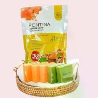 ราคา สบู่สมุนไพรพรทิน่า PONTINA HERBAL SOAP ก้อน สีเหลือง - สีเขียว 1 ซองบรรจุ 5 ก้อน บำรุงผิว ผิว Cleansing ส้ม (1730238590096804463)