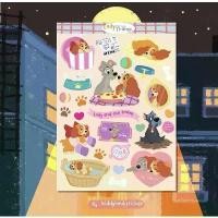 ราคา Lady and the Tramp sticker A6 ขายร้อน (1731208699054098139)