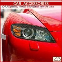 ราคา ไฟหน้าคิ้วคาร์บอนไฟเบอร์ด้านหน้าโคมไฟเปลือกตา Trim สติกเกอร์เหมาะสำหรับ Mazda RX8 Coupe 2004-2008 Car Sticker รถจักร (1731124448938789792)