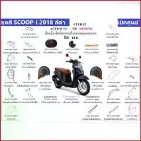 ราคา Luke75shop ชุดสี Scoopy i 2018 สีดำแมท ขายแยกชิ้น อะไหล่แท้เบิกศูนย์ ฮอนด้า ไม่รวมสติ๊กเกอร์ Motorcycle มอเตอร์ไซค์ Sticker (1729671637129857091)