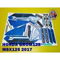 ราคา COD สติ๊กเกอร์ HONDA GROM 125 MSX 125 GROM MSX 2017 STICKER BLUE-BLACK (1732240331969759805)