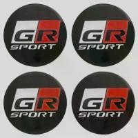 ราคา 4 ชิ้น 56 มม. GR Sport โลโก้รถดุมล้อศูนย์ฝาครอบสติกเกอร์รูปลอกขอบสำหรับ Toyota สำหรับ Corolla 86 Supra CHR Yaris Camry Prius Rav4 Auto (GR Sport สีดำ) รถยนต์ Sticker (1730917882117720346)