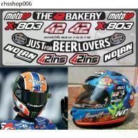 ราคา สติ๊กเกอร์ชิวหมวกกันน็อค NOLAN MOTOGP42 เกรดพรีเมี่ยม Sticker Helmet Sticker NOLAN MOTOGP42 (1731935806528194509)