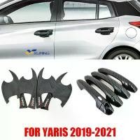 ราคา ฝาครอบชามมือจับประตูรถยนต์, ลายคาร์บอนไฟเบอร์, สำหรับ Toyota YARIS 2019-2021, รุ่นที่สี่, ตกแต่งมือจับประตู, YARIS Car รถจักร Sticker (1730791776358796232)