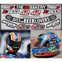 ราคา สติ๊กเกอร์ชิวหมวกกันน็อค NOLAN MOTOGP42 เกรดพรีเมี่ยม Sticker Helmet Sticker NOLAN MOTOGP42 (1732184658767611240)