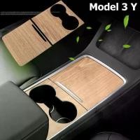 ราคา สติกเกอร์แผงคอนโซลกลางสำหรับ Tesla รุ่น 3 Y 2021 2022 ฟิล์มลายไม้ ฝาครอบควบคุมกลางคาร์บอน อุปกรณ์ตกแต่งภายในรถยนต์ Car Sticker (1729653097379105545)