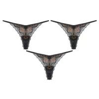 ราคา Annebra กางเกงใน **ยกแพ็ค ถูกกว่า**แพ็ค 3 ตัว ทรงจี ผ้าลูกไม้ G-String Panty Pack รุ่น AU3-793 สีเทาเข้ม,สีอ๊อฟไวท์ ผู้หญิง Women เสื้อผ้า Clothing (1731817062056560799)