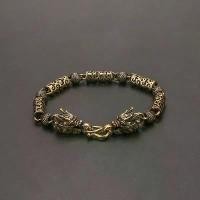 ราคา สร้อยข้อมือทองเหลือง สไตล์วินเทจ สำหรับผู้ชายและผู้หญิง วัสดุบรอนซ์ ดีไซน์เรียบง่าย รูปทรงก๊อกน้ำเมฆมงคล สไตล์คู่รัก บุคลิกภาพ Ins อินเทรนด์ โซ่ทองแดง เหมาะเป็นของขวัญ red string bracelet (17317104745