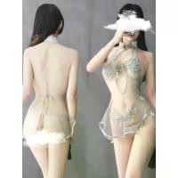 ราคา ชุดความรักชุดเครื่องแบบชุดชั้นในเซ็กซี่, ชุดนอนเซ็กซี่, โปร่งใส, ชุดกี่เพ้า, พลัสไซส์, น่ารักและเซ็กซี่, สไตล์เลขา string ซาบีน่า ผ้าทอ ชุด เซ็กซี่ (1732100950166505909)