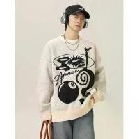 ราคา เสื้อไหมพรมแขนยาว 8-ball sweater เสื้อไหมพรมสาวอวบ (1732210508217681302)
