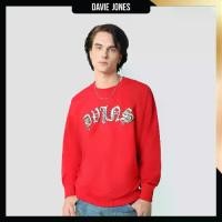 ราคา DAVIE JONES เสื้อสเวตเตอร์ Logo Oversized Fit Sweater SW0056 สีแดง (1729964184221157426)