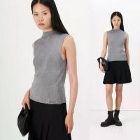 ราคา เสื้อกล้ามไหมพรม MUJI rubber knit sleeveless sweater เสื้อไหมพรมญี่ปุ่น #20781139664 แนะนำ (1732257415070451404)
