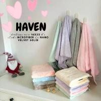 ราคา HAVEN Towel Nano Microfiber รุ่น NANO VELVET SOLIDผ้าเช็ดผม ผ้าขนหนู ไมโครไฟเบอร์ ขนาด 16x32 นิ้ว HAVEN แท้ (1732148102249743470)