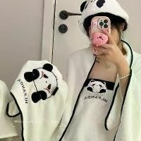 ราคา ชุดกระโปรงอาบน้ำ 3 ชิ้น ลายการ์ตูนแพนด้า ผ้าขนหนูแห้ง และหมวกอาบน้ำ Coral Veet เหมาะสำหรับผู้ใหญ่ สไตล์เสื้อคลุมอาบน้ำ ผ้า ขนหนูไมโครไฟเบอร์ ผ้า นาโน ผืน เล็กๆ towel tata to (1731783315346197462)