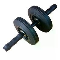 ราคา [แกนล้อลูกปืน, หน้ายาง 3.2ซม.] Roller abs wheel 8" ลูกกลิ้งบริหารหน้าท้องล้อคู่ Roller ABS Slide ออกกำลังกาย Sport (1729433908280657993)