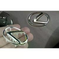 ราคา [COD] วัดก่อนสั่งซื้อ ไซส์ 6.5 x 4.5 cm โลโก้ เลกซัส ติดพวงมาลัยเดิม มีขา Lexus steering wheel logo is300 es350 steering wheel Lexus soft standard ES300 (1732283292850292411)