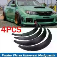 ราคา 4PCS โพลียูรีเทนสีดำที่ยืดหยุ่น แต่ทนทานโป่งซุ้มล้อ ซุ้มรถเก๋ง ซุ้มกระบะ โป่งล้อ ซุ้มแต่งรถยนต์ ซุ้มล้อแต่งรถยนต์ โป่ง Universal Car Wheel Fender Flares (1730226023083640909)